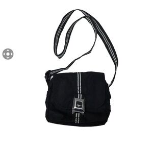 Buckle Down Ford Mustang Seatbelt Bag Handbag Black Shoulder Crossbody Purse